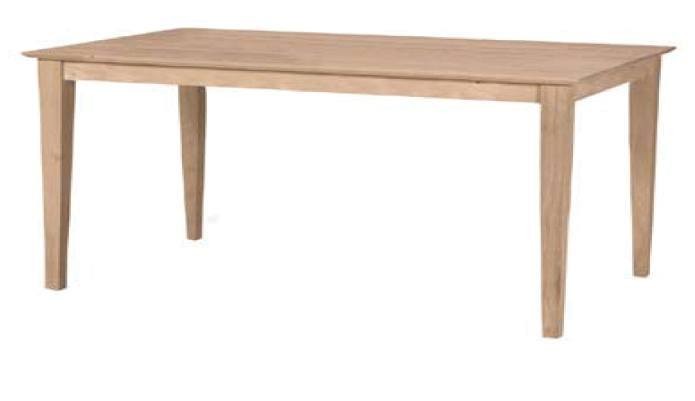 [40x72 Inch] Shaker Solid Dining Table