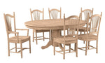 [54x54-72 Inch] Butterfly Dining Table - with T-54XB Pedestal