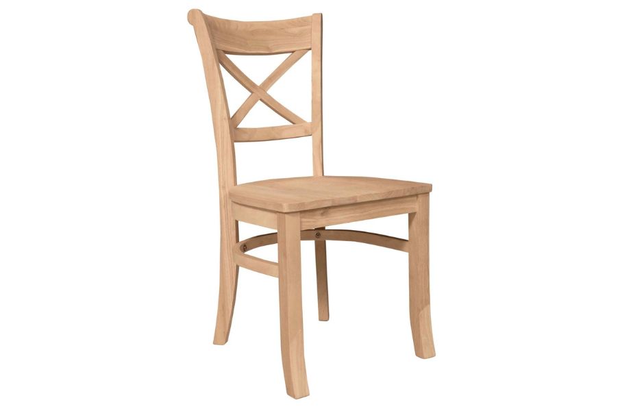 Charlotte Dining Chair – Bare Wood Groton