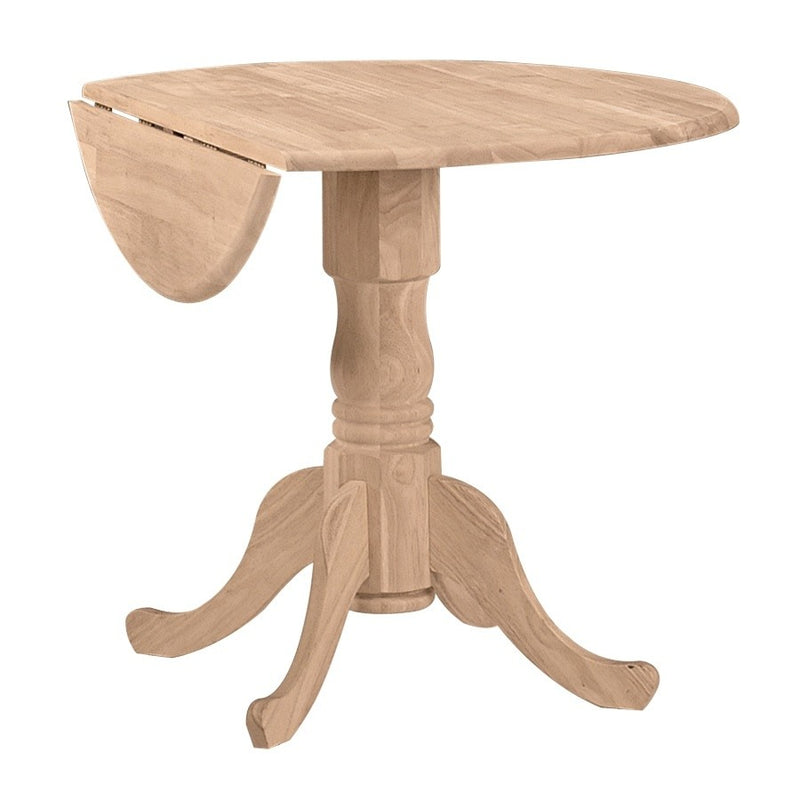 [36 Inch] Round Dropleaf Dining Table