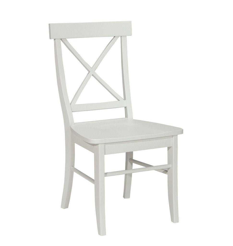 X-Back Side Chairs – Bare Wood Groton