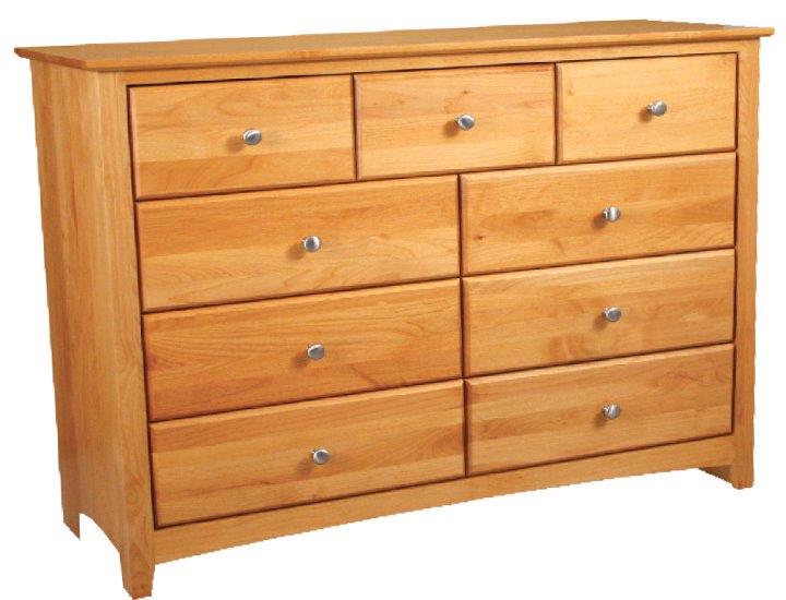 [47 Inch] Alder Shaker 9 Drawer Dresser