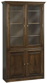 AWB Face Frame Bookcases w Doors - Glass Doors
