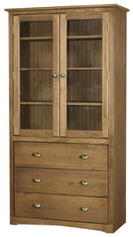AWB Federal Crown Bookcases w Drawers - Doors