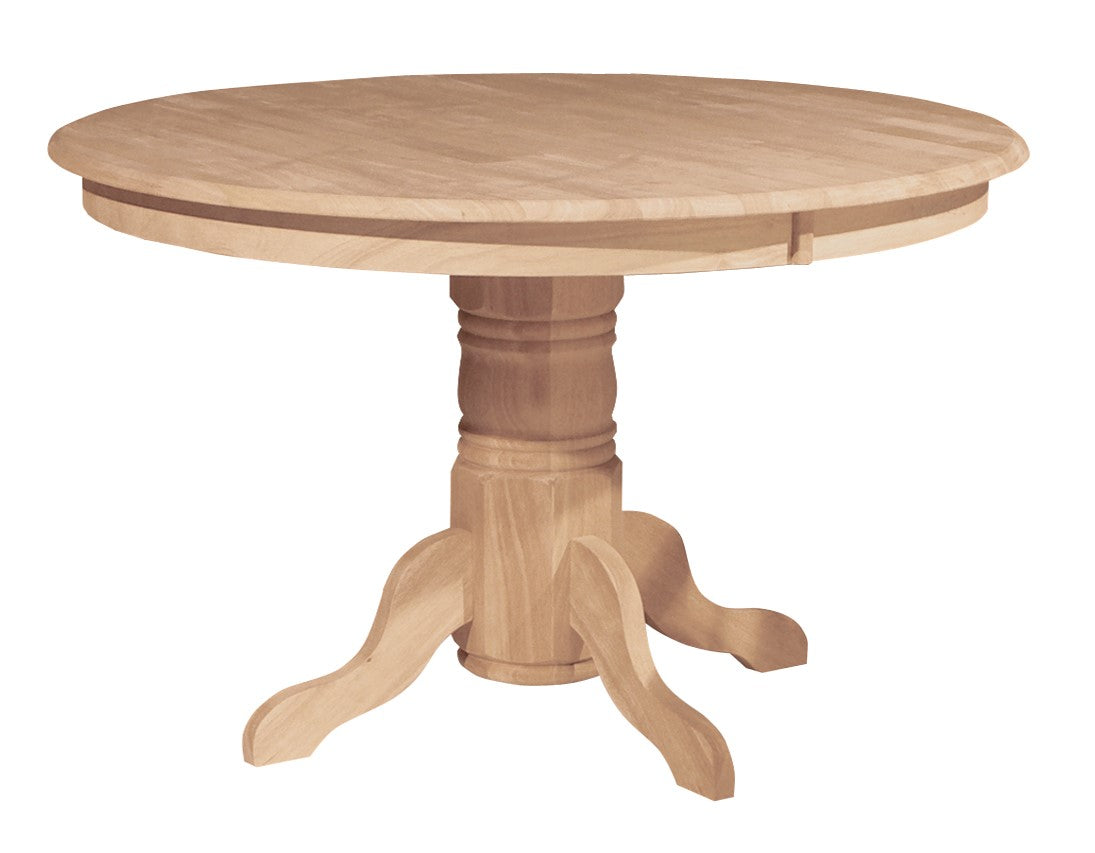 [48 Inch] Solid Dining Table - with T-48B Pedestal
